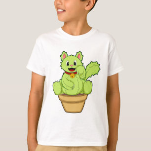 Camiseta Gato como Cactus