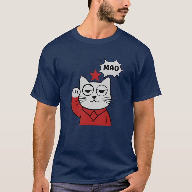 Camiseta Gato Comunista Do Estilo Retro De Berlim Oriental (Frente)