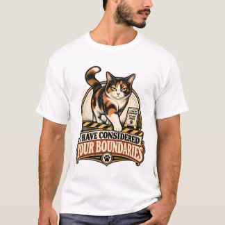Camiseta Gato Considera Seus Limites
