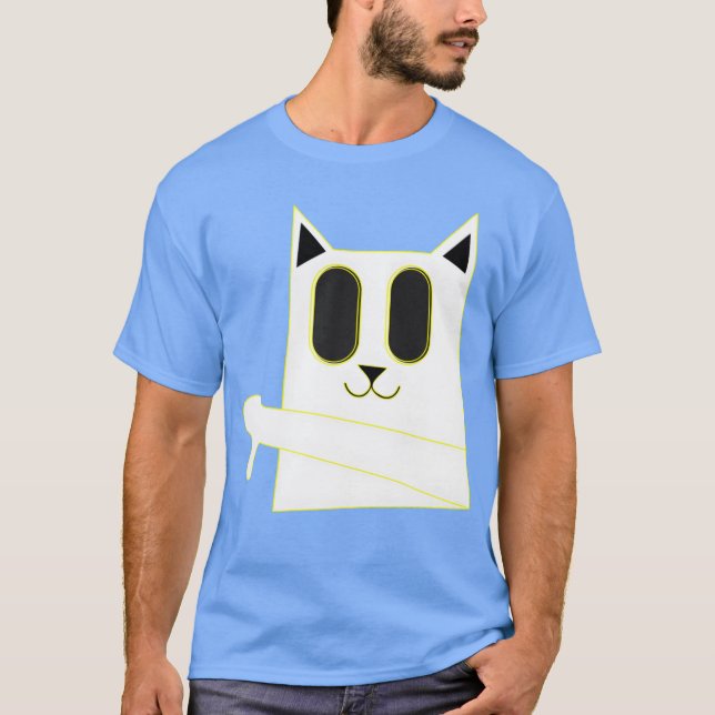 Camiseta gato cortado corta-gata (Frente)