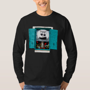Camiseta Gato Cortado Na Janela