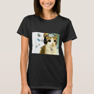 Camiseta Gato Coruja Engraçado Maldito Internet Meme Tendên