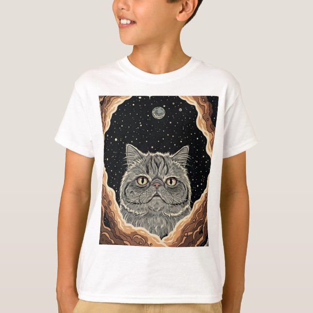 Camiseta Gato Cósmico (Frente)