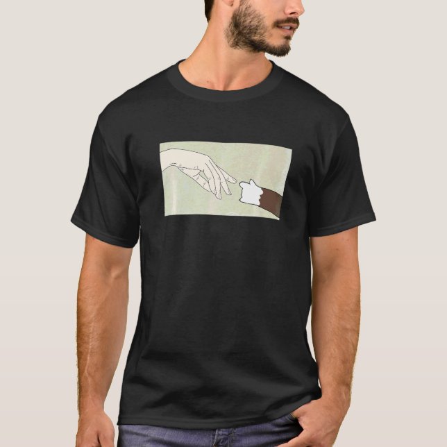 Camiseta Gato Criação de Adão (Frente)