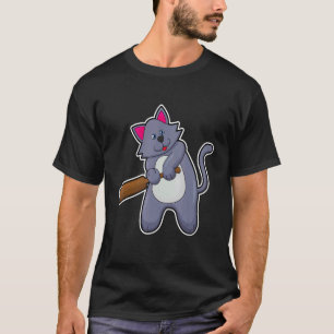 Camiseta Gato Críquete Taco Esportes