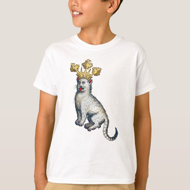 Camiseta Gato Crowado Medieval (Frente)