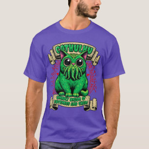 Camiseta Gato Cthulhu Cthulhu Horror Cósmico Homens Mulhere