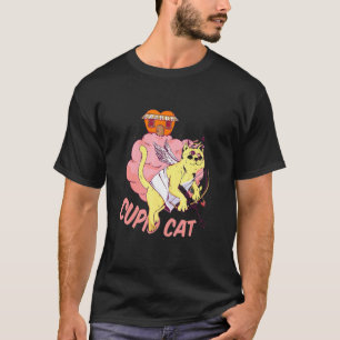 Camiseta gato cupido dia dos namorados gato
