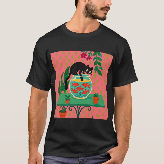 Camiseta Gato Curioso (Frente)
