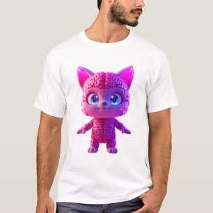 Camiseta Gato Cyberpunk Fofa