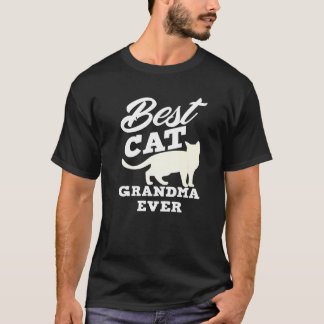 Camiseta Gato da Avó de Gato Melhor, Proprietária de Gato