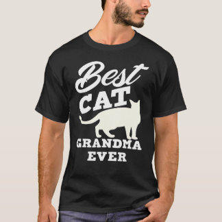 Camiseta Gato da Avó de Gato Melhor, Proprietária de Gato
