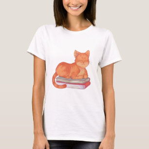 Camiseta Gato da biblioteca