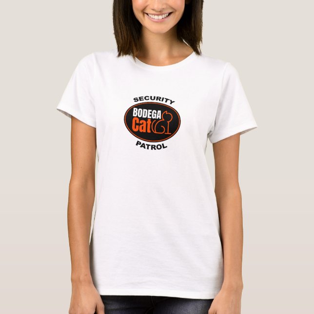Camiseta Gato da Bodega - Patrulha de Segurança (Frente)