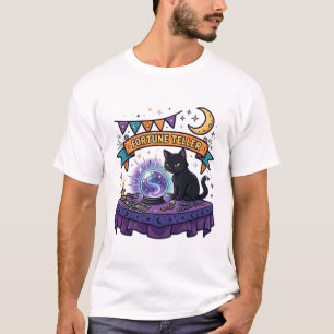 Camiseta Gato da Bola de Cristal da Cartomante Carnaval Ass