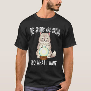 Camiseta Gato da Casa da Vidente com Bola de Cristal Faça O