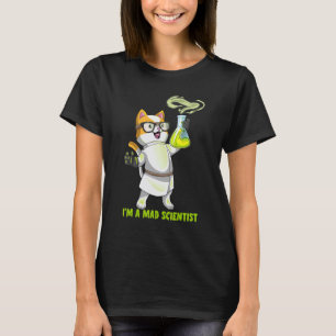 Camiseta Gato da Ciência Química Cientista Louco Gatito Cát