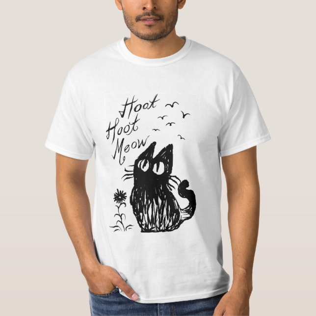 Camiseta Gato da coruja (Frente)