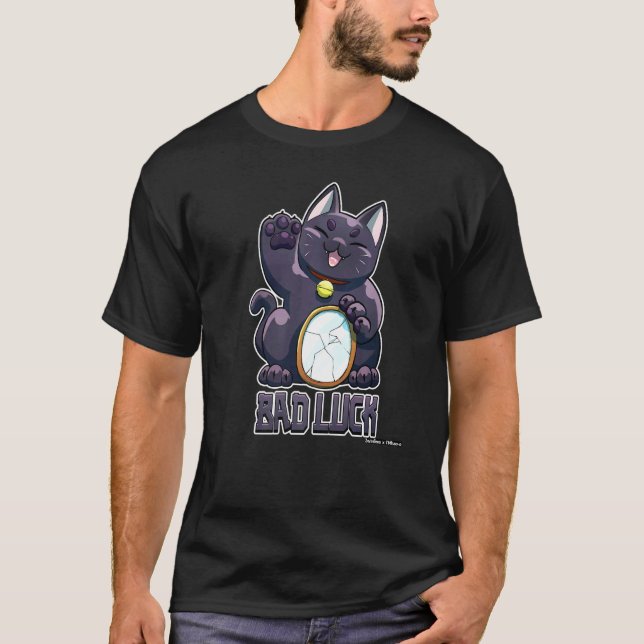 Camiseta Gato da Má Sorte Premium (Frente)