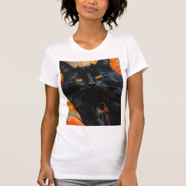 Camiseta Gato da Meia-Noite de Olhos Dourados