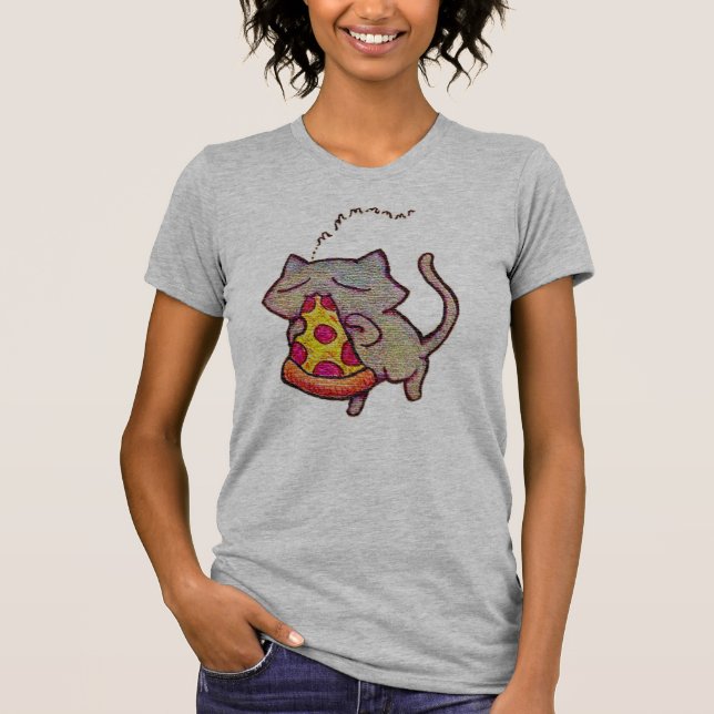Camiseta Gato da pizza! (Frente)