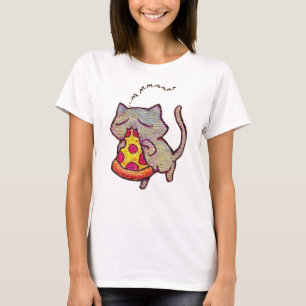 Camiseta Gato da pizza!