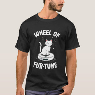 Camiseta Gato da Roda da Fur-Tuna no Gato Aspirador Robô