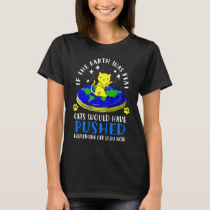 Camiseta Gato da Terra Plana
