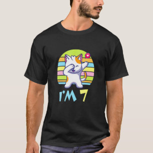Camiseta Gato Dabbing Com Coração Feliz O Eu Você 7 Anos de