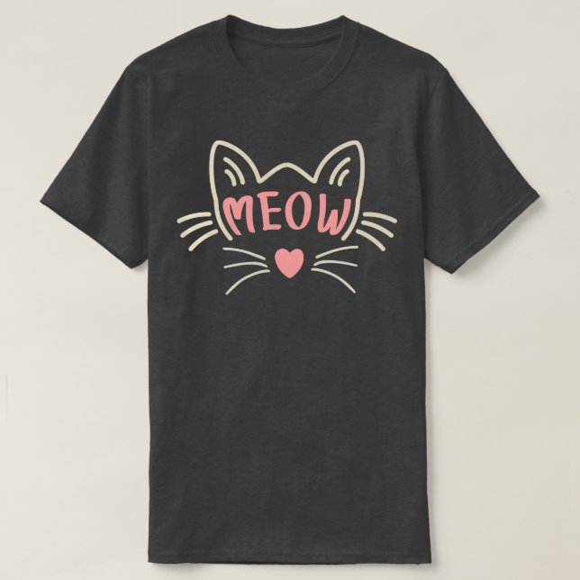 Camiseta Gato de 1 (Frente do Design)