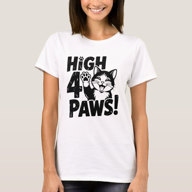 Camiseta Gato de 4 Patas (Frente)