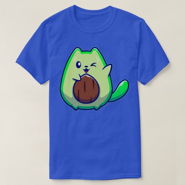 Camiseta Gato de abacate (Frente do Design)
