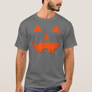 Camiseta Gato de Abóbora do Halloween JackoLanterna Diverti