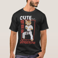 Gato de Amor Perigoso Cachorro de Animais Karate T