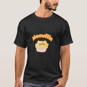 Camiseta Gato de Anime Bonito de Muffin