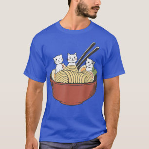 Camiseta Gato de Animo Cinto Ramen Japonês Ramen Lover Desi