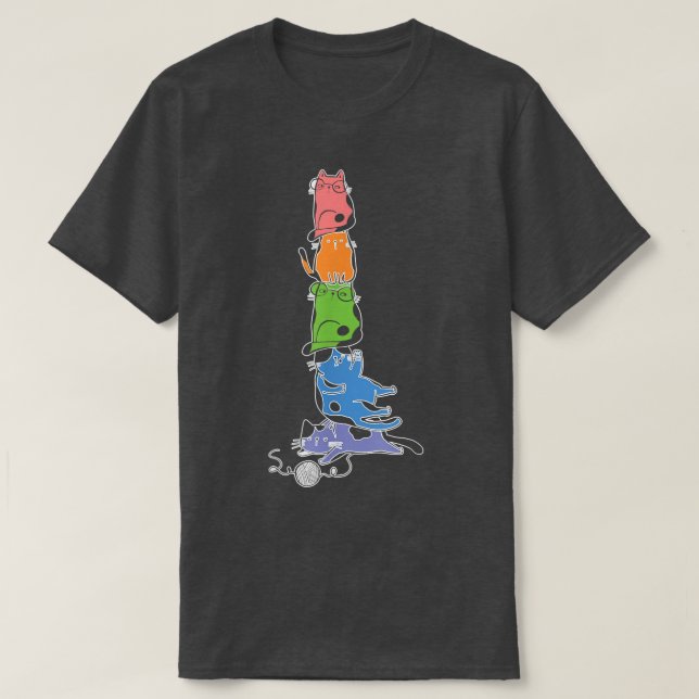 Camiseta Gato de Animo - Gato Kawaii Cinto Ramen Noodle Nek (Frente do Design)