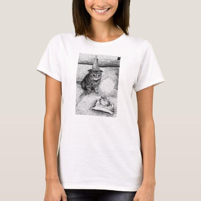 Camiseta Gato de Aniversário (Frente)