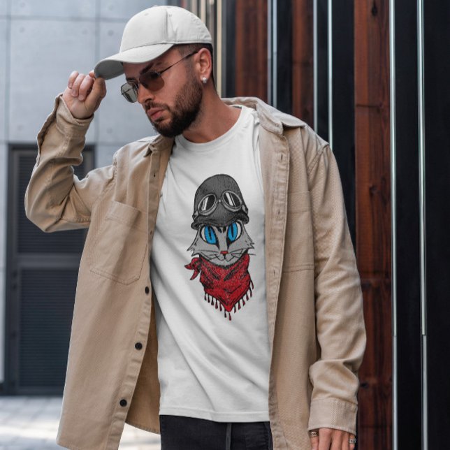 Camiseta Gato de Aventuros (Criador carregado)