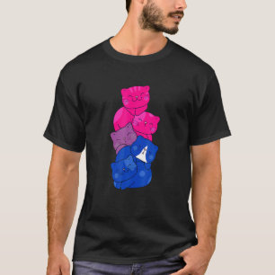 Camiseta Gato De Bandeira Bissexual Ggb Cute Gens Ggb Gb Ga