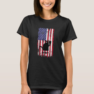 Camiseta Gato De Bandeira Que Gato Negro Assassino Com Su M