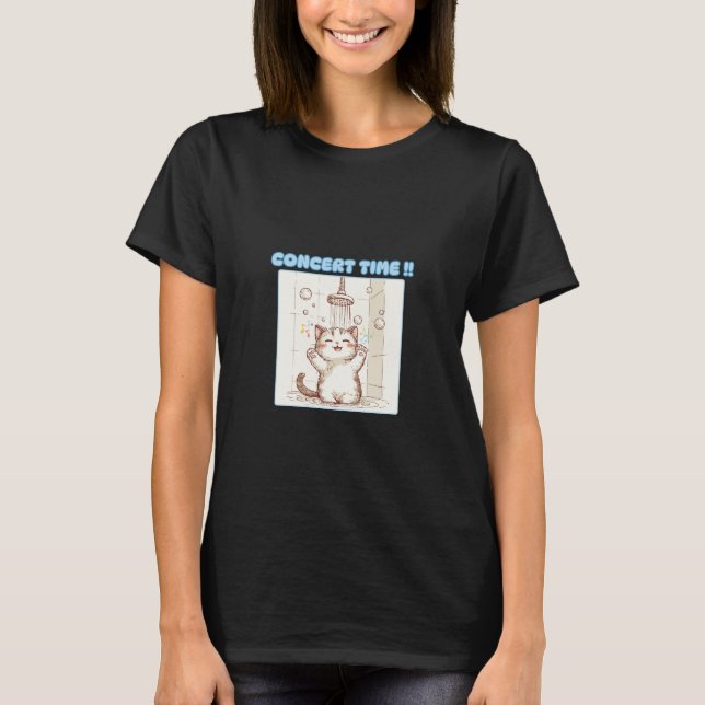 Camiseta Gato de Banho, Gato de Banheiro (Frente)