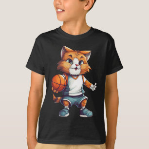 Camiseta Gato de Basquete