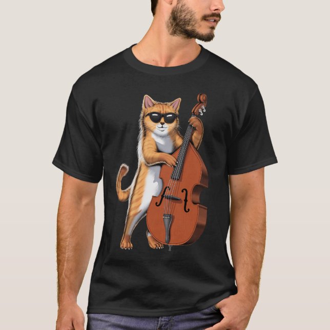 Camiseta Gato de Bass Duplo (Frente)