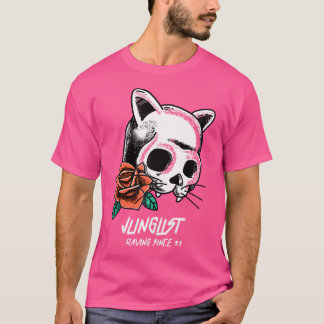 Camiseta Gato De Bass Líquido Da Selva De Música Edm Drum N
