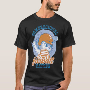 Camiseta gato de beisebol Pawfessional Furball batedor