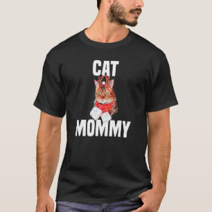 Camiseta Gato de Bengala Bonito com Mamãe de Gato de Reinde