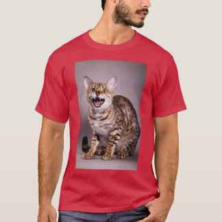 Camiseta Gato-de-bengala miado