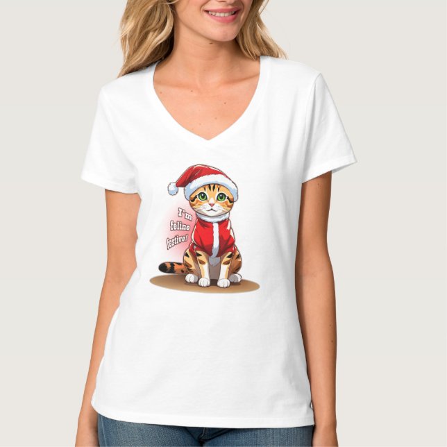 Camiseta Gato de Bengala Natal | CA1 (5/10) (Frente)