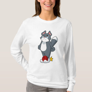 Camiseta Gato de boliche Bola de boliche